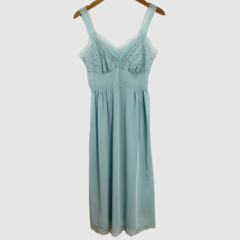 Vintage Kayser Luxite Lingerie Lace Slip Dress Nightgown